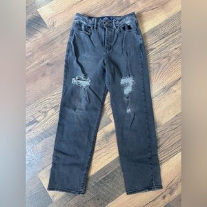 Hollister Black Distressed Jeans